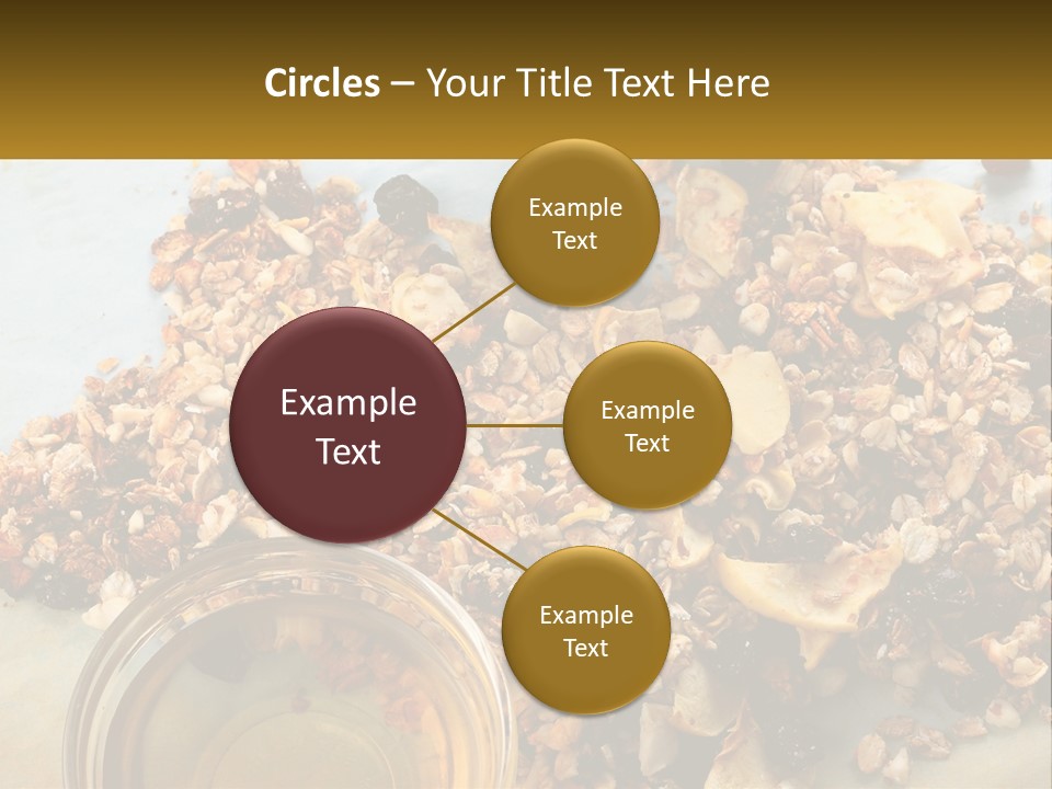 A Bowl Of Granola Next To A Jar Of Fruit PowerPoint Template