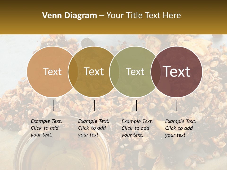 A Bowl Of Granola Next To A Jar Of Fruit PowerPoint Template