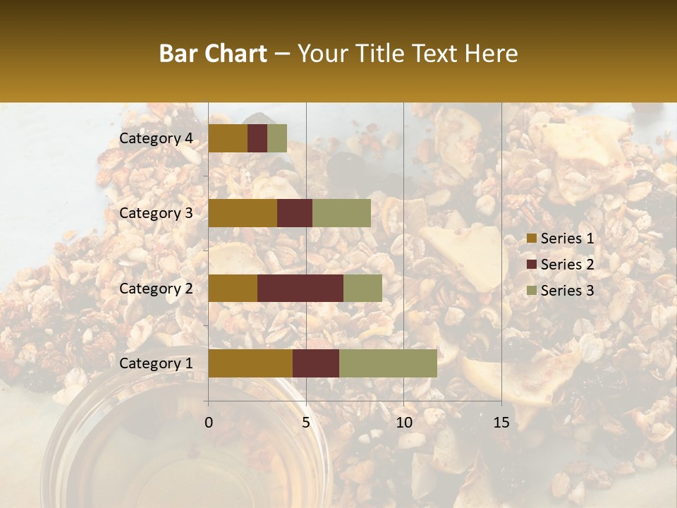 A Bowl Of Granola Next To A Jar Of Fruit PowerPoint Template