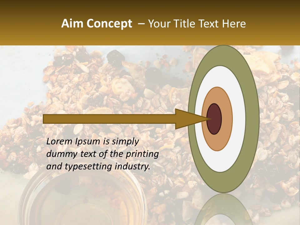 A Bowl Of Granola Next To A Jar Of Fruit PowerPoint Template