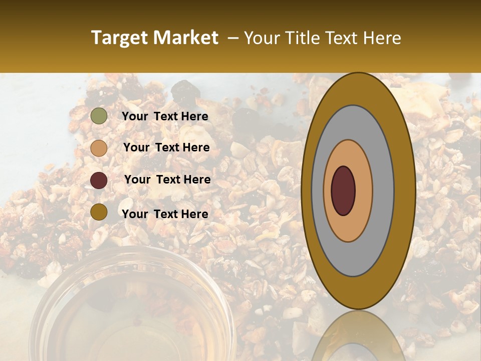 A Bowl Of Granola Next To A Jar Of Fruit PowerPoint Template