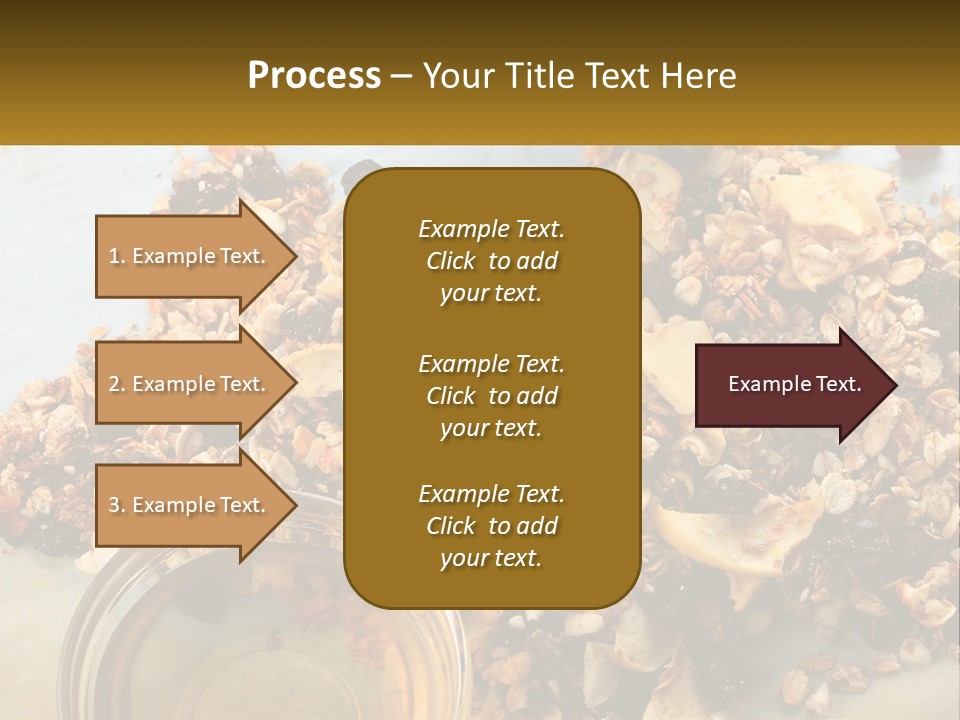 A Bowl Of Granola Next To A Jar Of Fruit PowerPoint Template