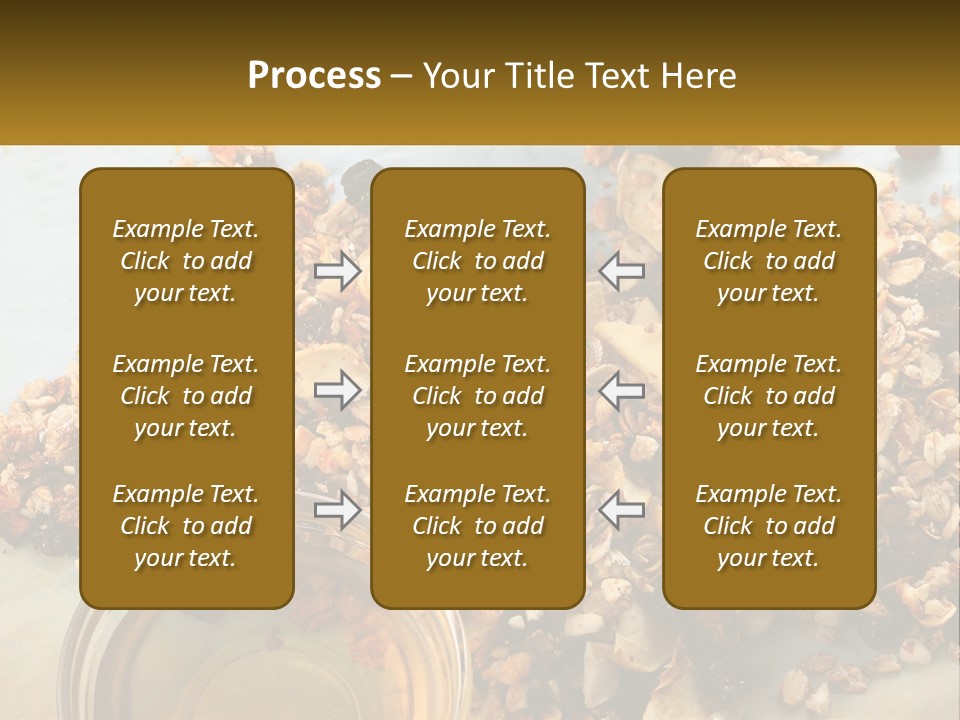 A Bowl Of Granola Next To A Jar Of Fruit PowerPoint Template
