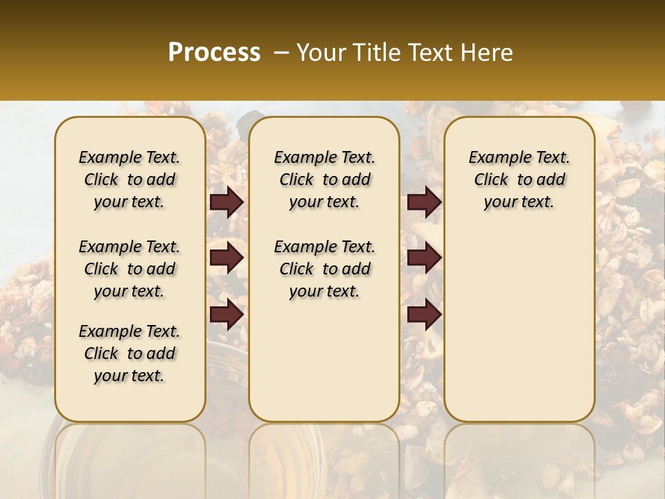 A Bowl Of Granola Next To A Jar Of Fruit PowerPoint Template