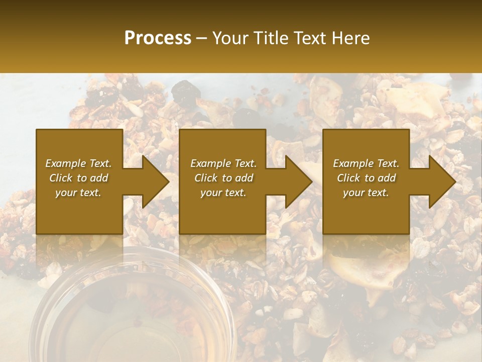 A Bowl Of Granola Next To A Jar Of Fruit PowerPoint Template