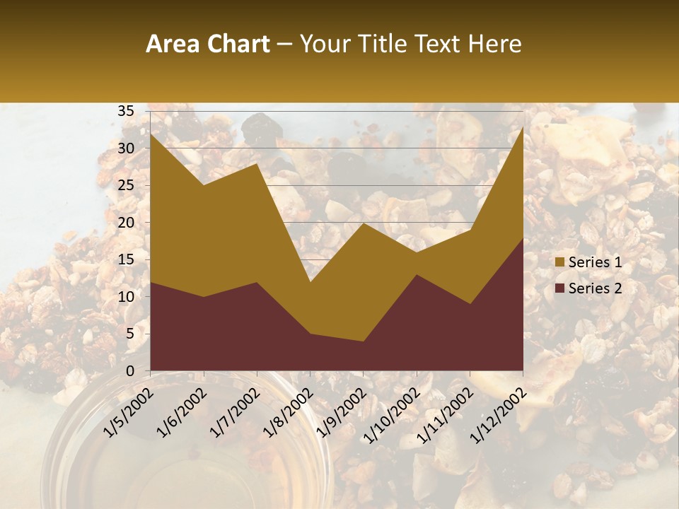 A Bowl Of Granola Next To A Jar Of Fruit PowerPoint Template