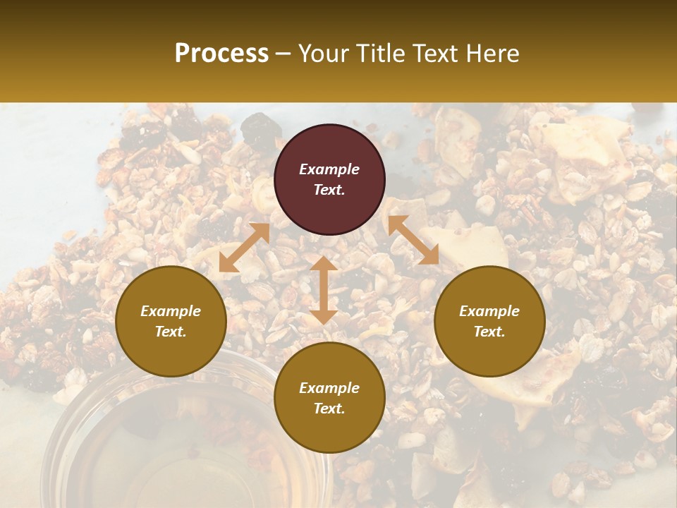 A Bowl Of Granola Next To A Jar Of Fruit PowerPoint Template