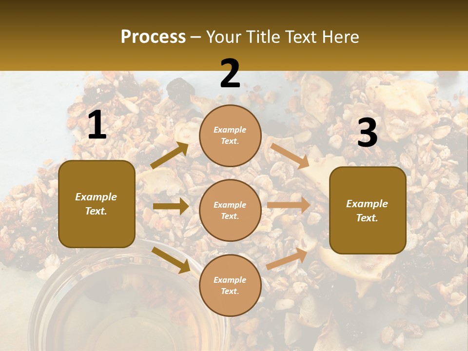 A Bowl Of Granola Next To A Jar Of Fruit PowerPoint Template