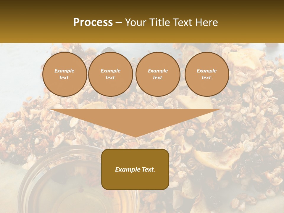 A Bowl Of Granola Next To A Jar Of Fruit PowerPoint Template