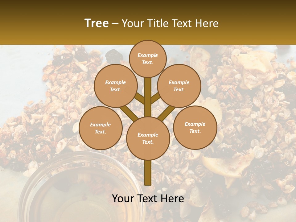 A Bowl Of Granola Next To A Jar Of Fruit PowerPoint Template