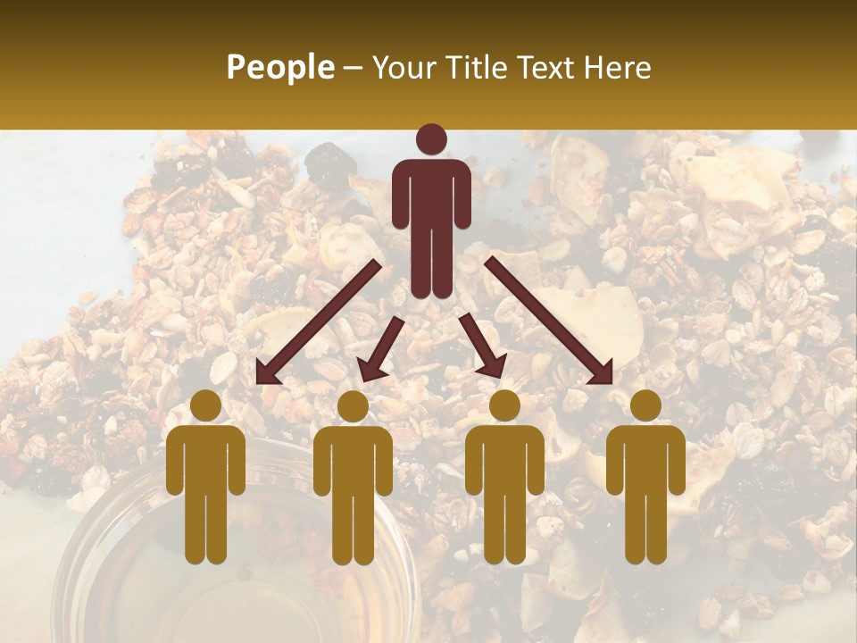 A Bowl Of Granola Next To A Jar Of Fruit PowerPoint Template