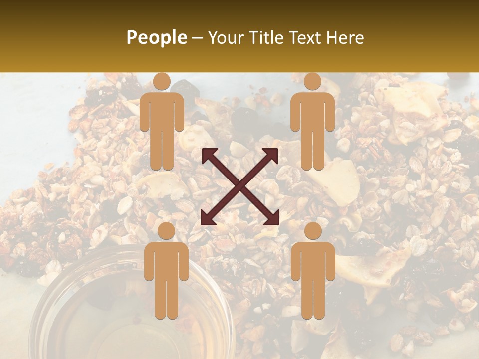 A Bowl Of Granola Next To A Jar Of Fruit PowerPoint Template