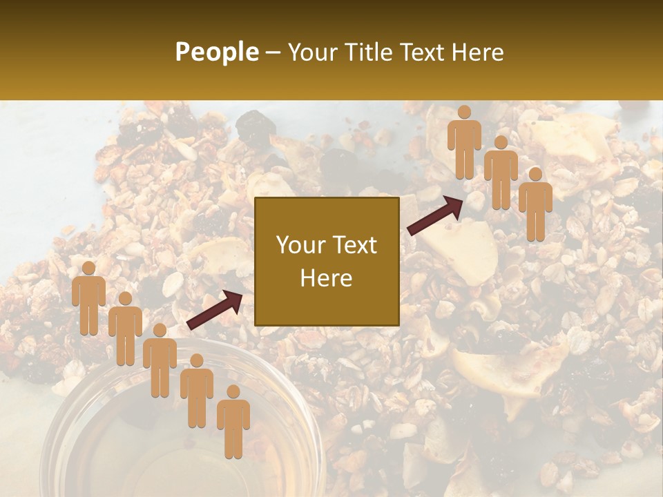 A Bowl Of Granola Next To A Jar Of Fruit PowerPoint Template