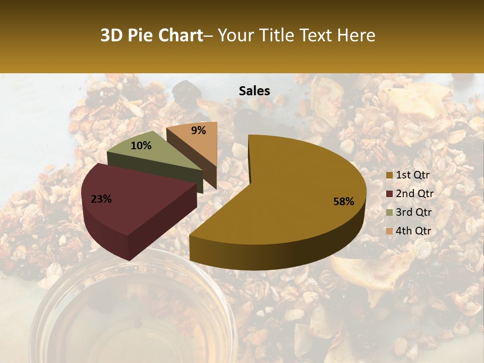 A Bowl Of Granola Next To A Jar Of Fruit PowerPoint Template