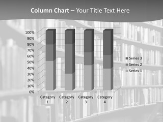 A Library Filled With Lots Of Books Powerpoint Template PowerPoint Template
