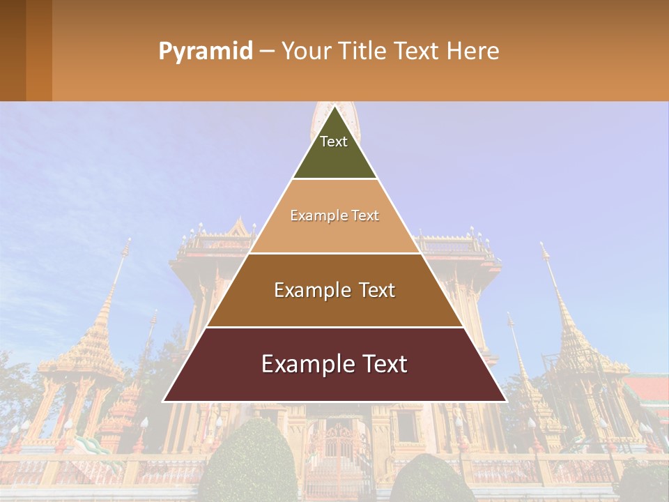 A Large Building With A Spire On Top Of It PowerPoint Template