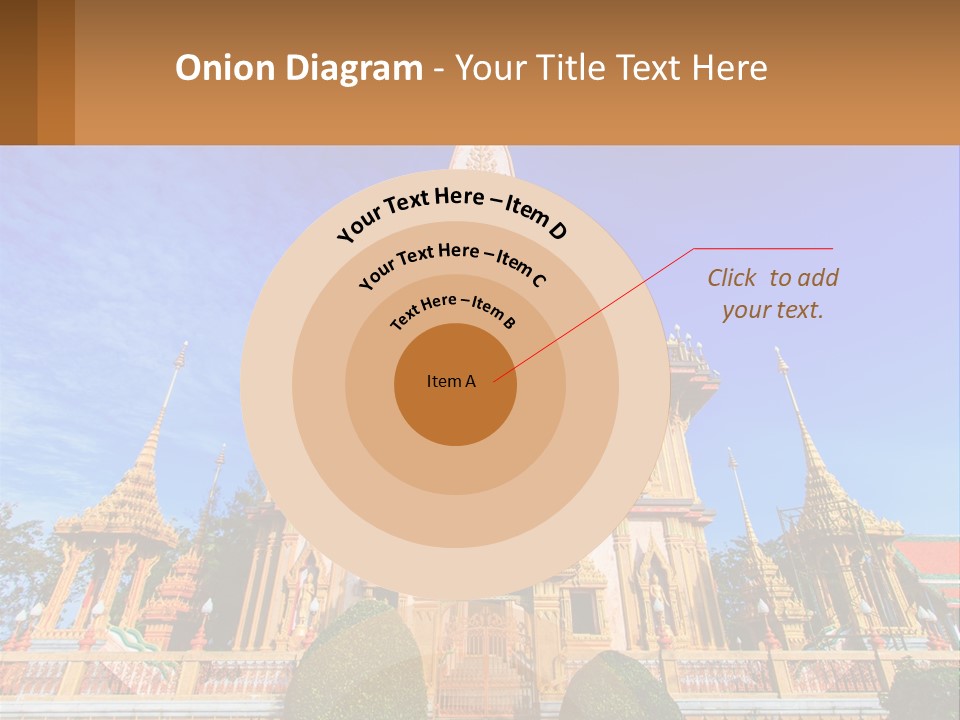 A Large Building With A Spire On Top Of It PowerPoint Template