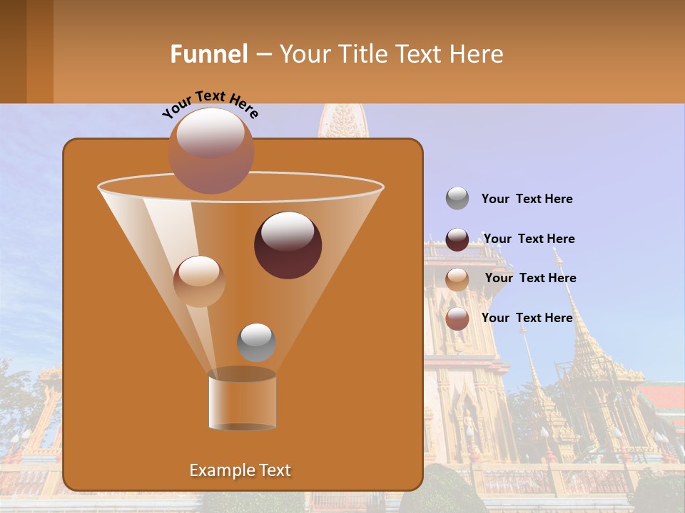 A Large Building With A Spire On Top Of It PowerPoint Template