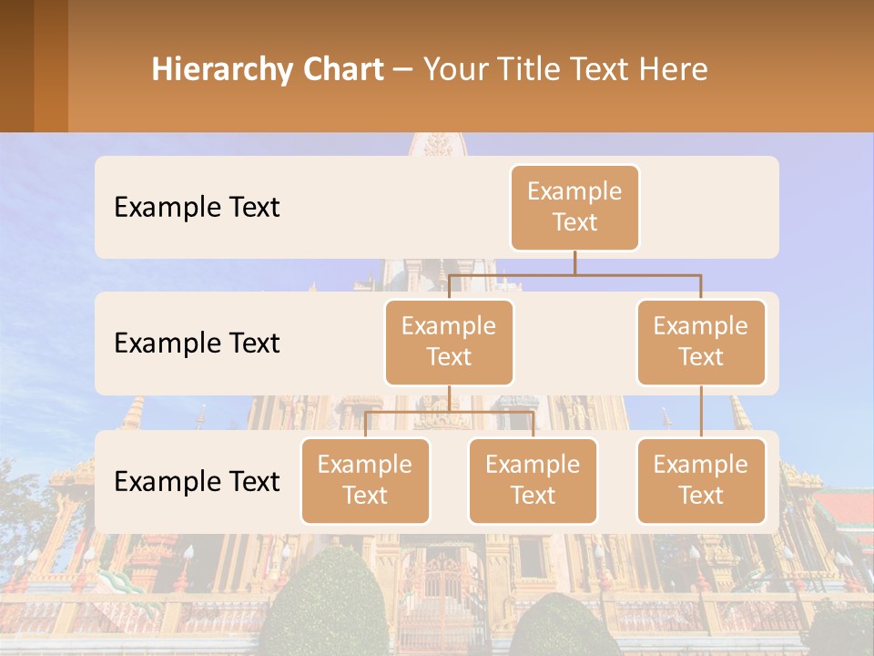 A Large Building With A Spire On Top Of It PowerPoint Template
