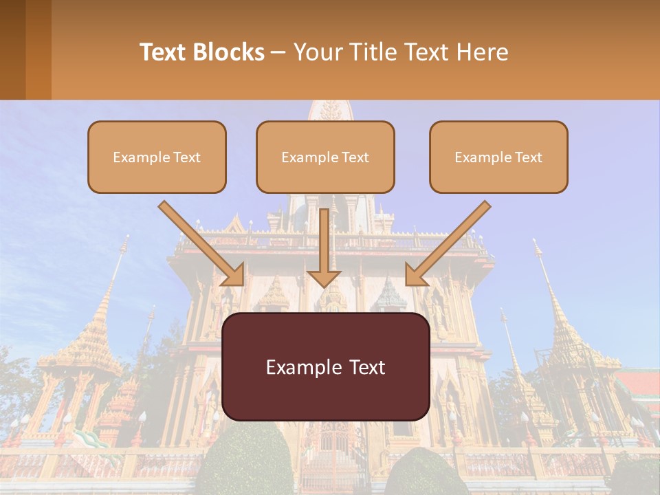 A Large Building With A Spire On Top Of It PowerPoint Template