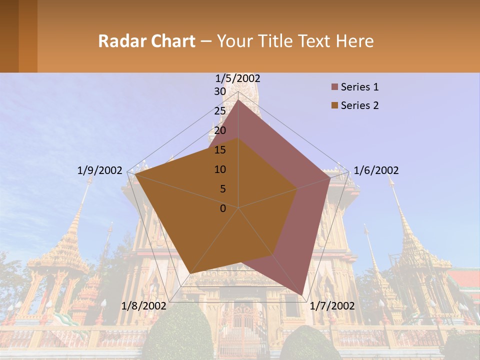 A Large Building With A Spire On Top Of It PowerPoint Template