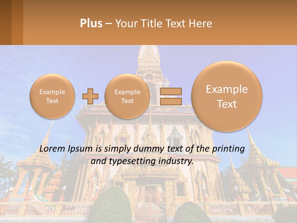 A Large Building With A Spire On Top Of It PowerPoint Template