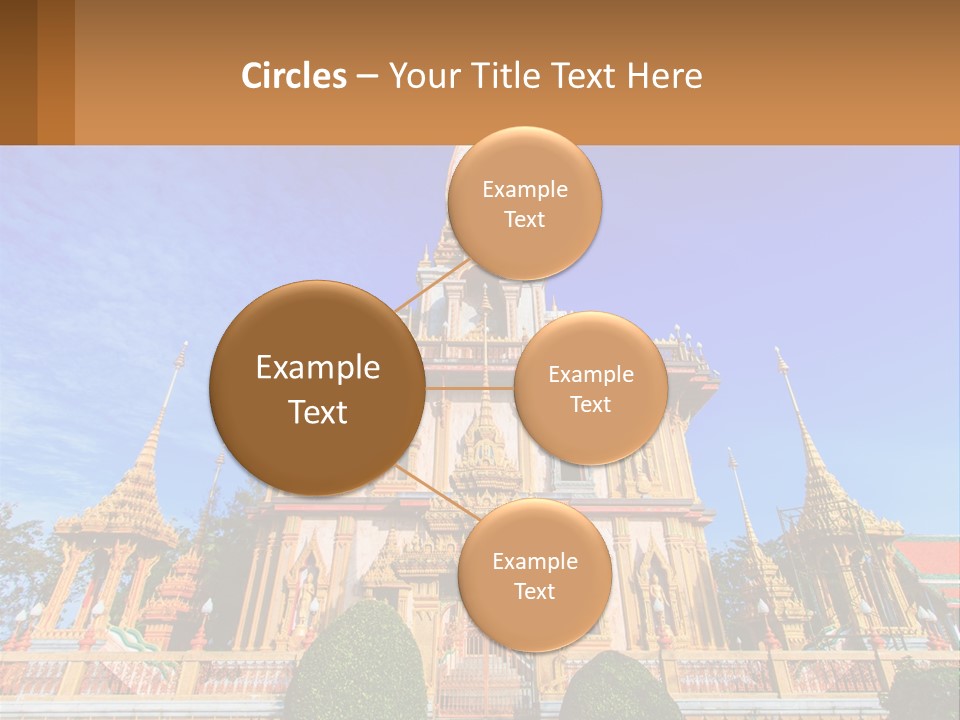 A Large Building With A Spire On Top Of It PowerPoint Template