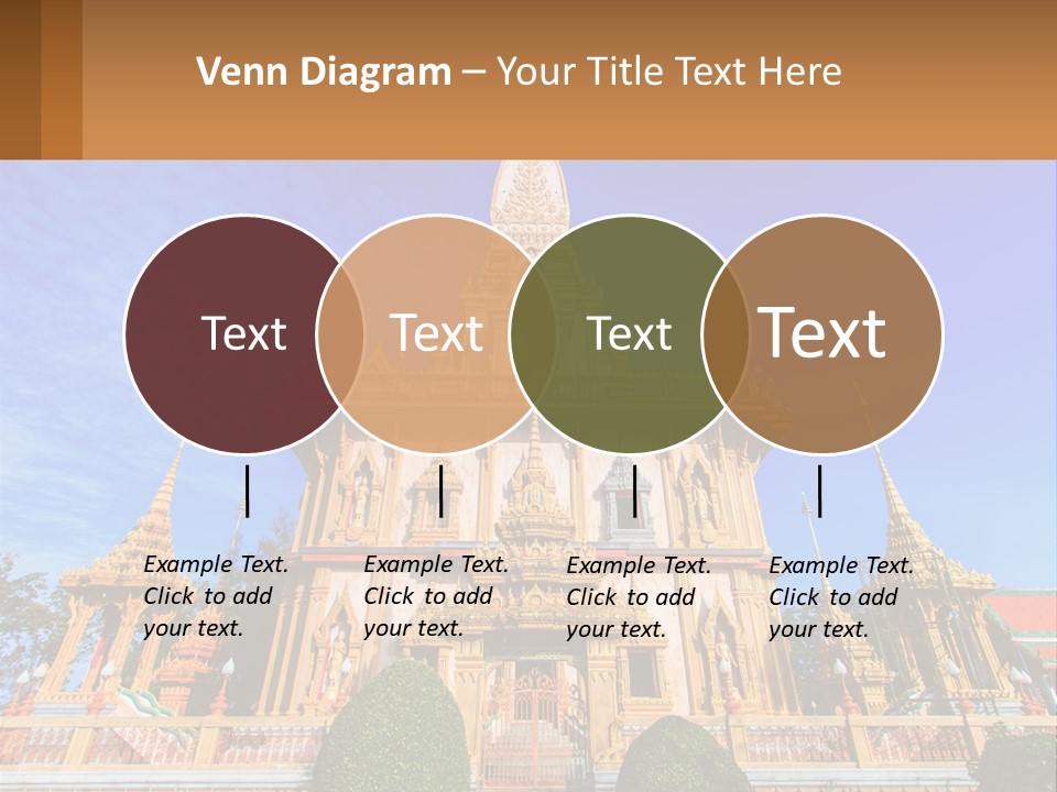 A Large Building With A Spire On Top Of It PowerPoint Template