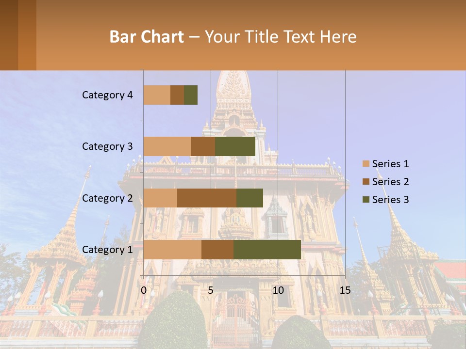 A Large Building With A Spire On Top Of It PowerPoint Template