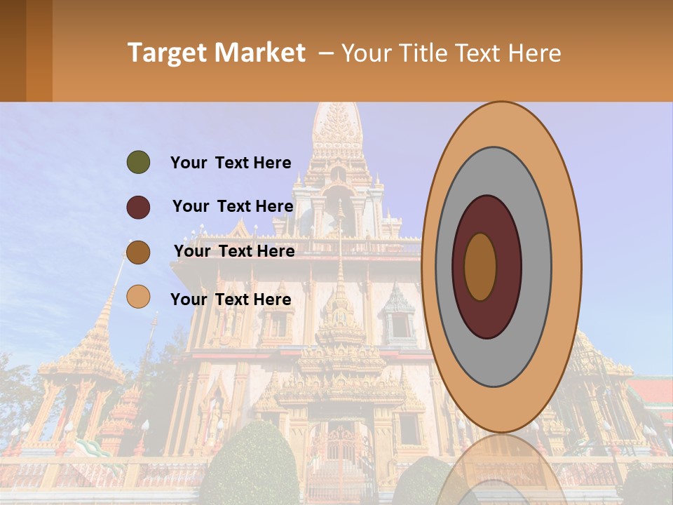 A Large Building With A Spire On Top Of It PowerPoint Template