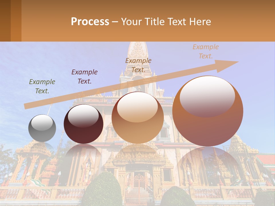 A Large Building With A Spire On Top Of It PowerPoint Template