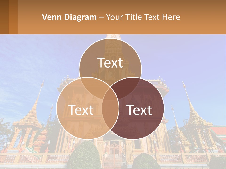 A Large Building With A Spire On Top Of It PowerPoint Template