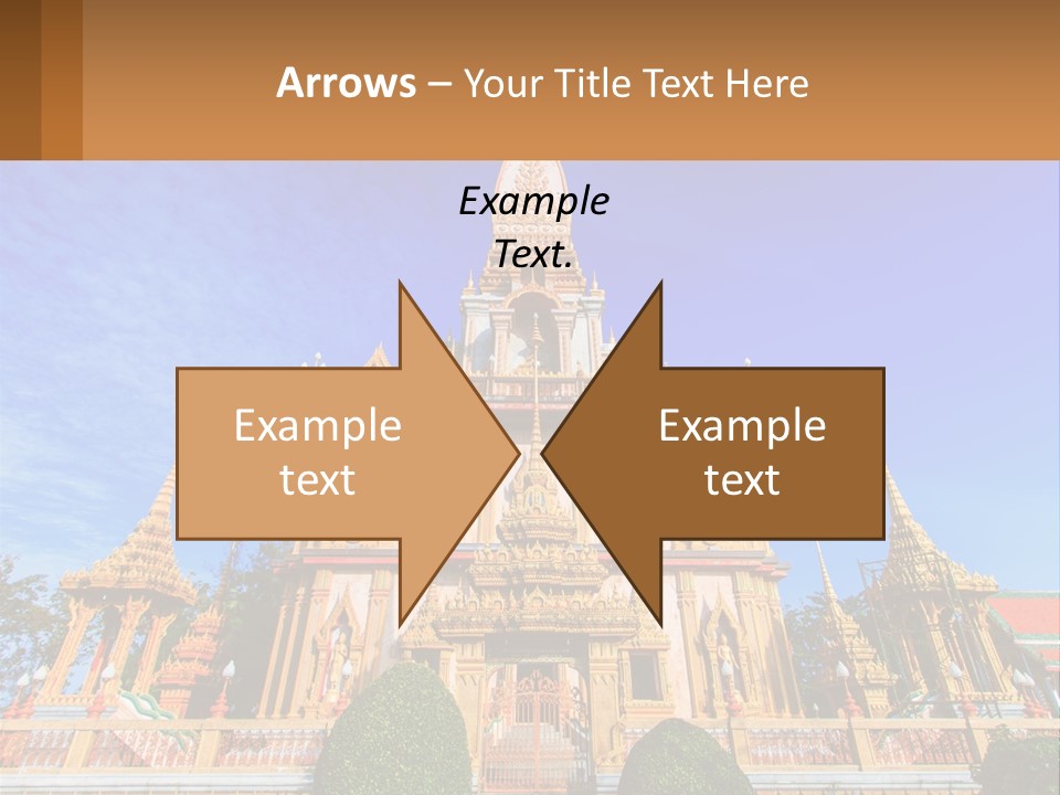 A Large Building With A Spire On Top Of It PowerPoint Template
