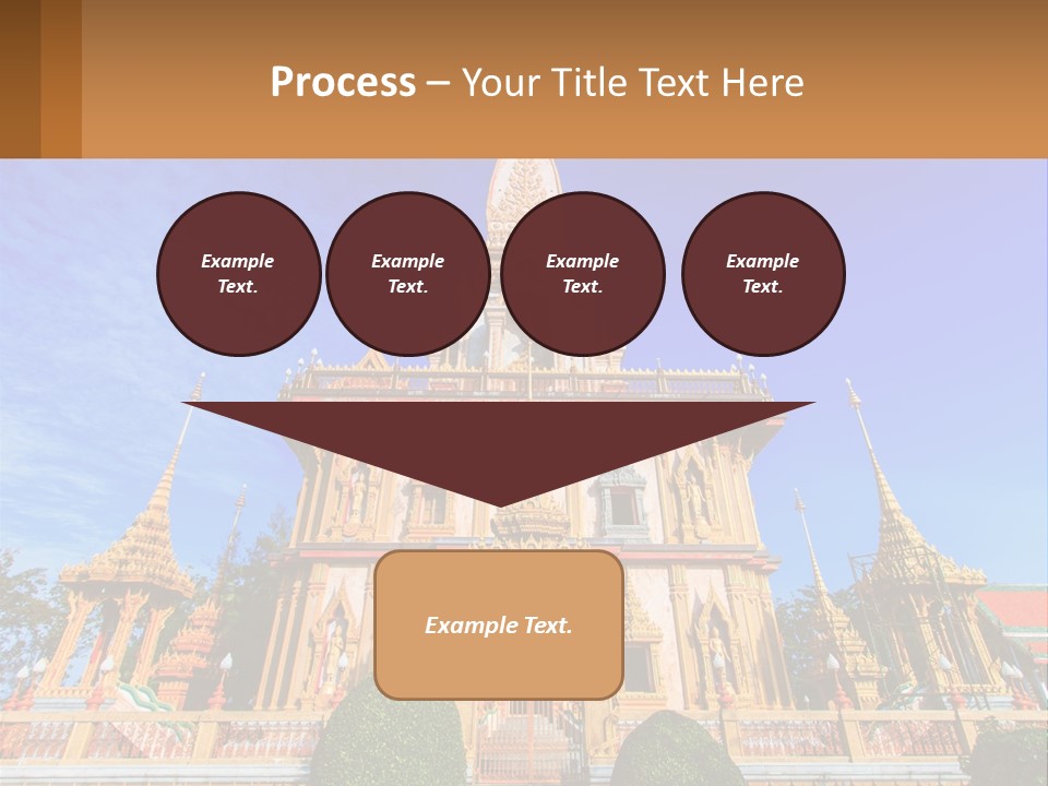 A Large Building With A Spire On Top Of It PowerPoint Template