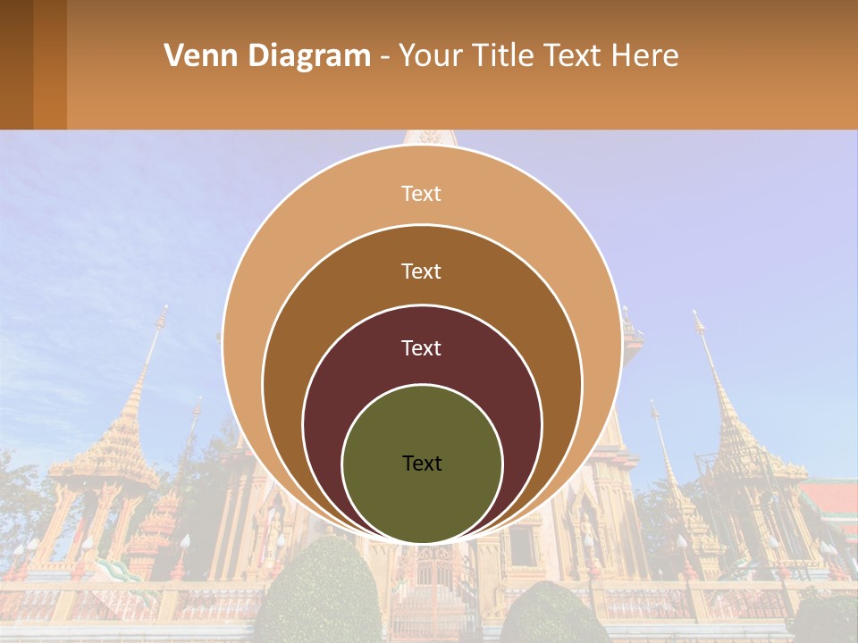 A Large Building With A Spire On Top Of It PowerPoint Template