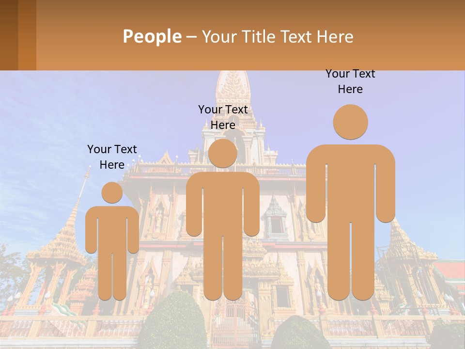 A Large Building With A Spire On Top Of It PowerPoint Template