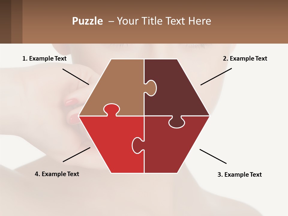 A Woman With A Red Lipstick On Her Lips PowerPoint Template