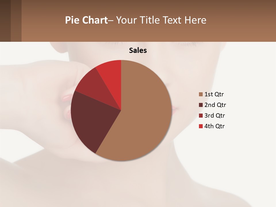 A Woman With A Red Lipstick On Her Lips PowerPoint Template