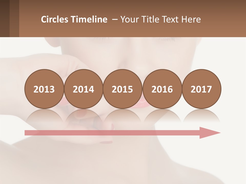 A Woman With A Red Lipstick On Her Lips PowerPoint Template