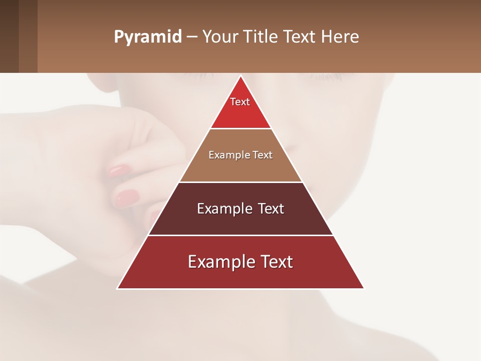 A Woman With A Red Lipstick On Her Lips PowerPoint Template