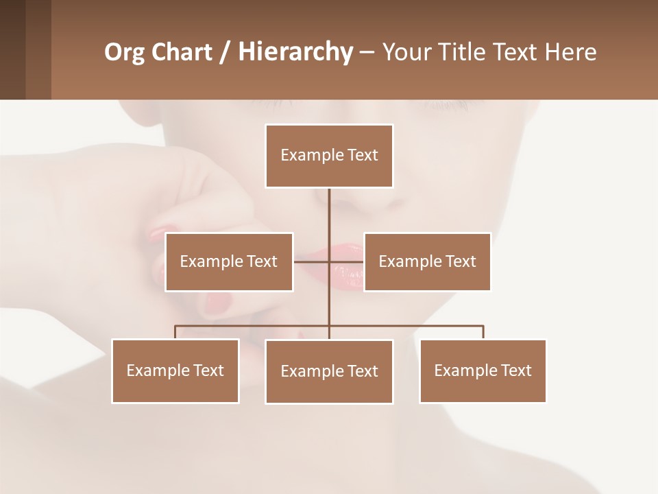 A Woman With A Red Lipstick On Her Lips PowerPoint Template
