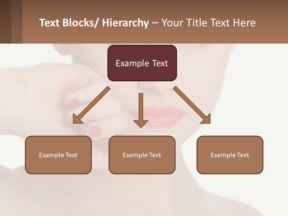 A Woman With A Red Lipstick On Her Lips PowerPoint Template