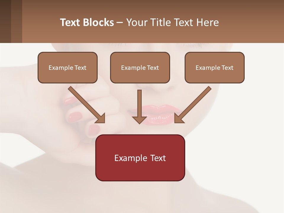 A Woman With A Red Lipstick On Her Lips PowerPoint Template