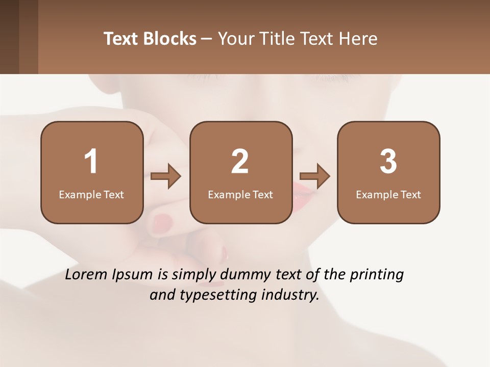 A Woman With A Red Lipstick On Her Lips PowerPoint Template