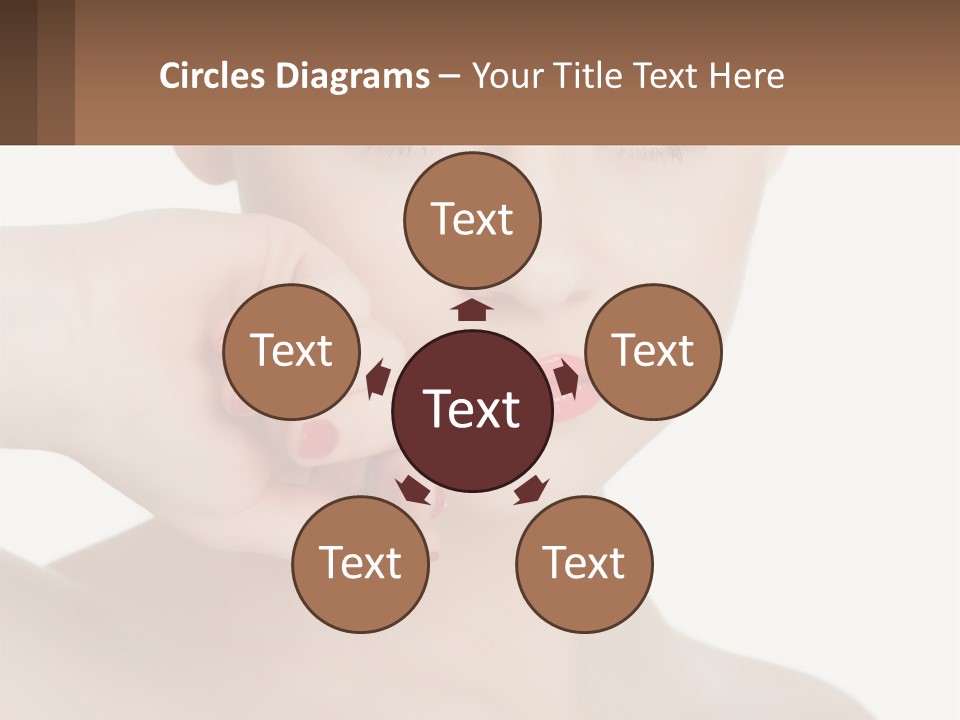 A Woman With A Red Lipstick On Her Lips PowerPoint Template