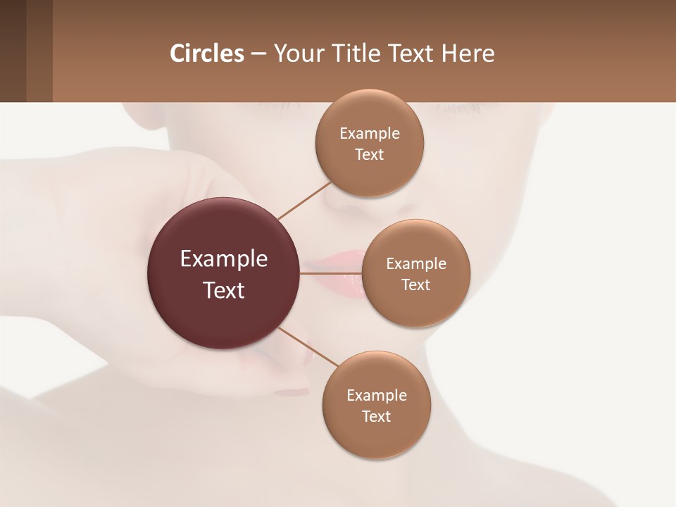 A Woman With A Red Lipstick On Her Lips PowerPoint Template