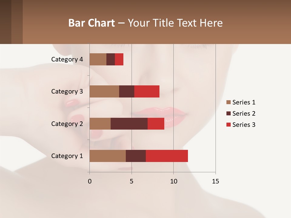 A Woman With A Red Lipstick On Her Lips PowerPoint Template