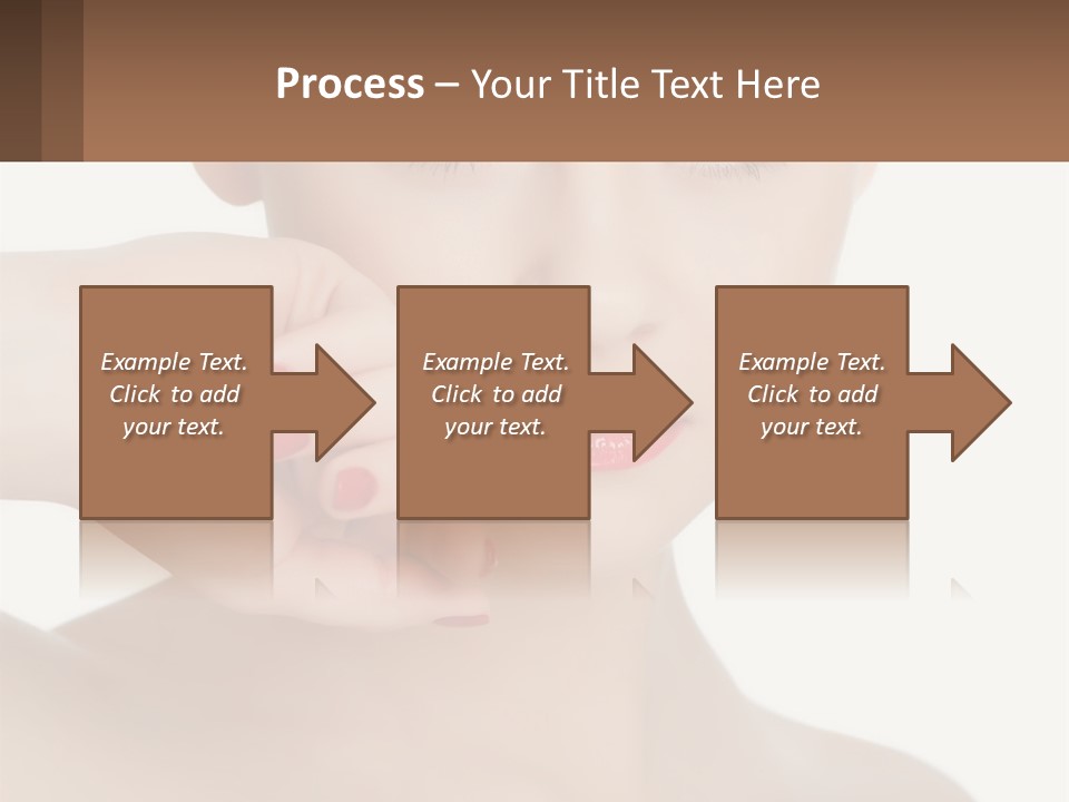 A Woman With A Red Lipstick On Her Lips PowerPoint Template