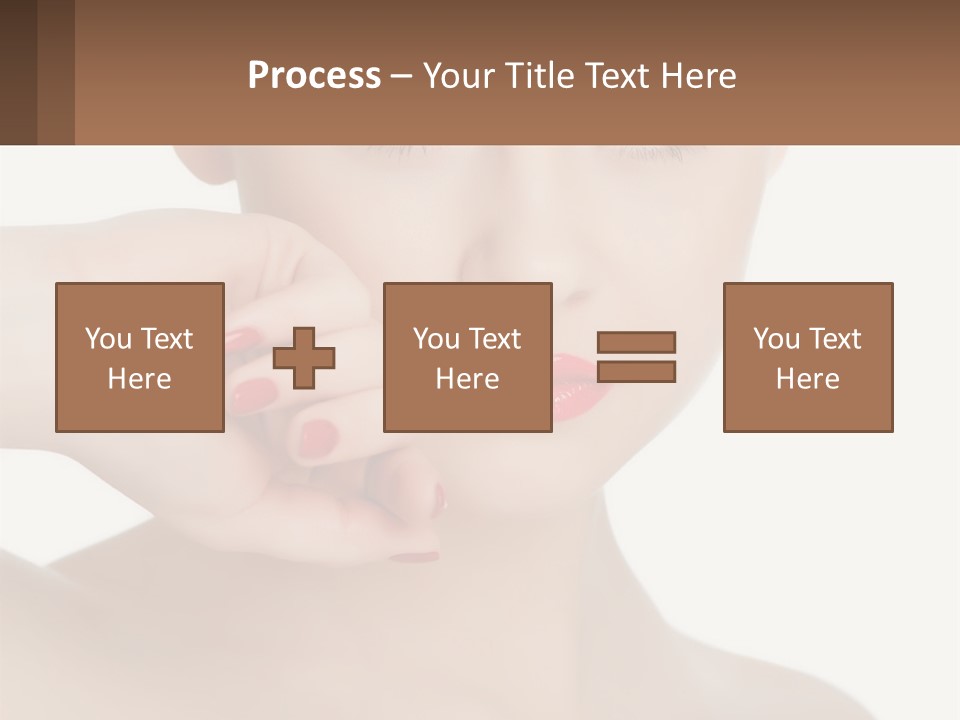 A Woman With A Red Lipstick On Her Lips PowerPoint Template