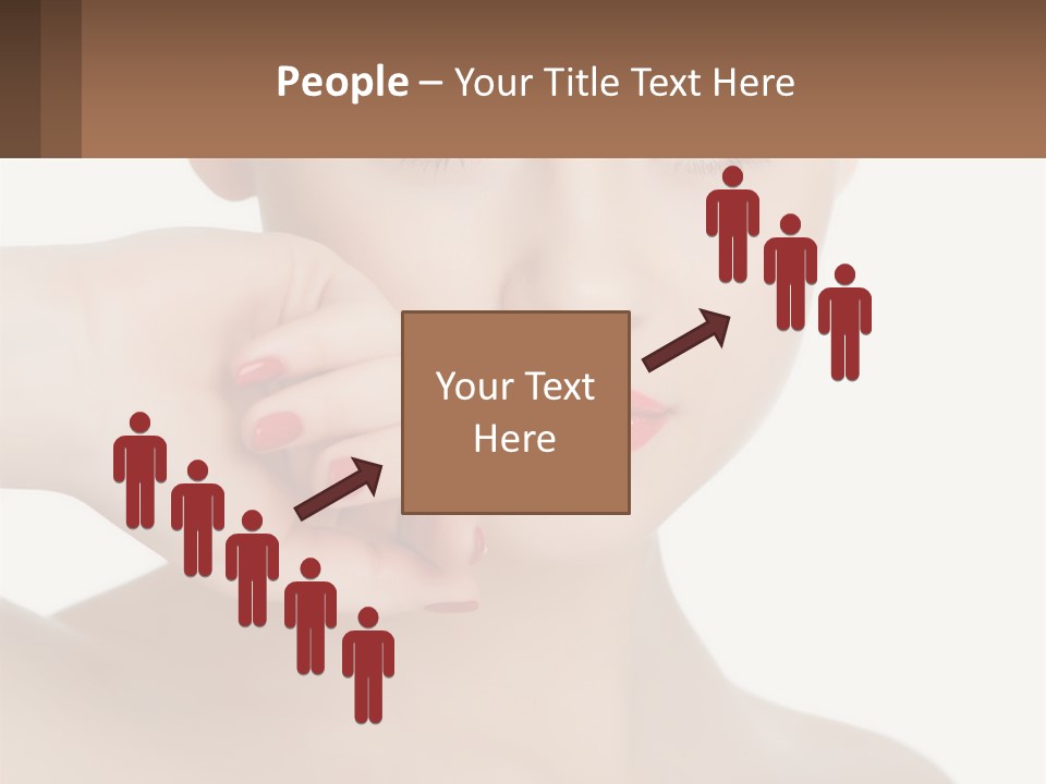 A Woman With A Red Lipstick On Her Lips PowerPoint Template